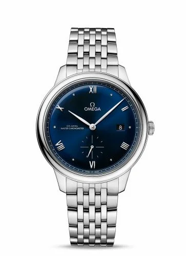 Omega De Ville Small Seconds Master Chronometer Stainless Steel / Blue / Bracelet 434.10.41.20.03.001 (43410412003001)